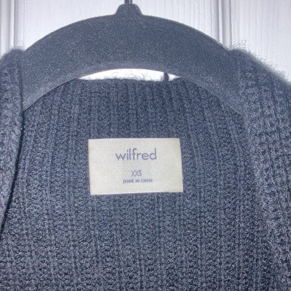 ARITZIA WILFRED FREE Darcey Black Wool Cardigan - Picture 7 of 8